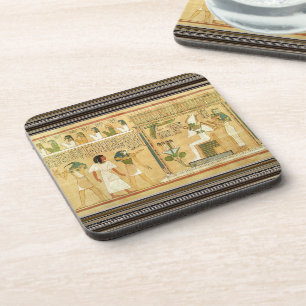 Egypt-Hieroglyphs Beverage Coaster