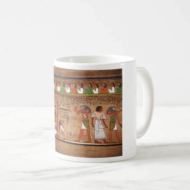 Egypt-Hieroglyphs Coffee Mug (Front Right)