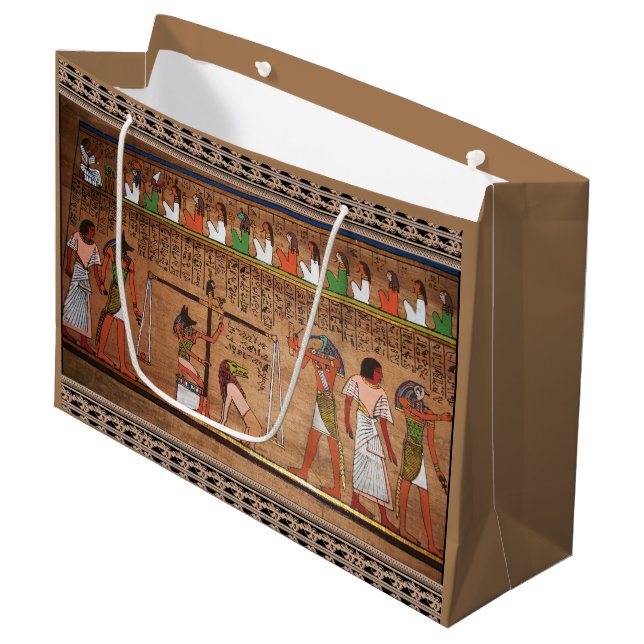Egypt-Hieroglyphs Gift Bag (Front Angled)