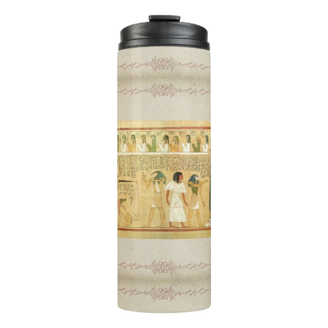 Egypt-Hieroglyphs Thermal Tumbler (Front)
