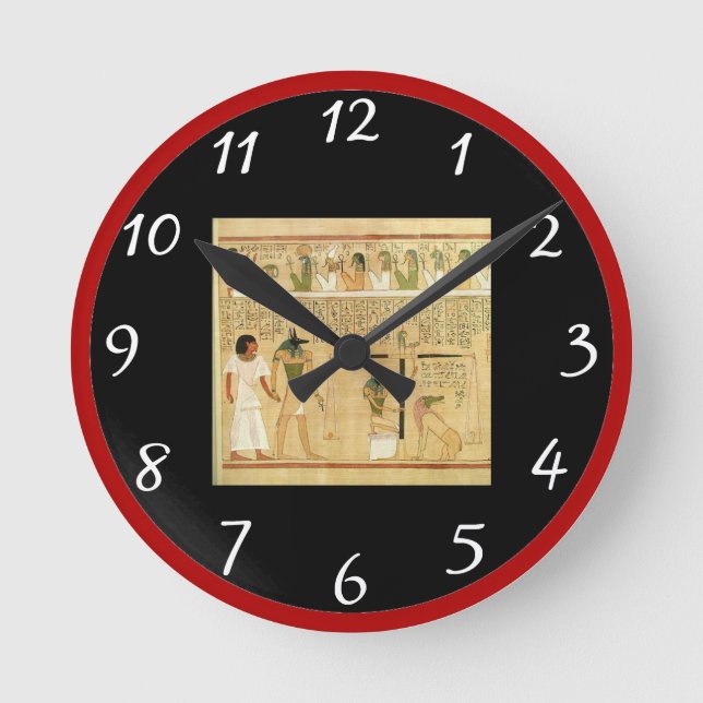 Egypt-Hieroglyphs Wall Clock (Front)
