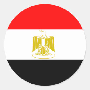 Egypt High quality Flag Classic Round Sticker