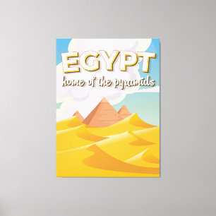 Egypt - Home of the Pyramids travel poster print
