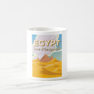 Egypt - Home of the Pyramids travel poster print Coffee Mug