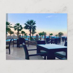 Egypt, Hurghada Restaurant Terrace a Relaxing View Holiday Postcard