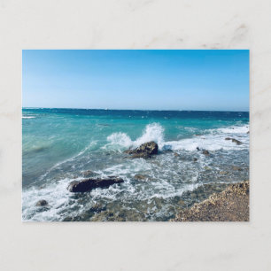 Egypt, Hurghada, splashes and waves of the Red Sea Holiday Postcard