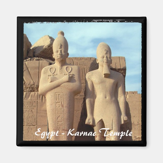 Egypt, Karnac Temple, Pharaos v.2 (Fridge Magnet) Magnet (Front)