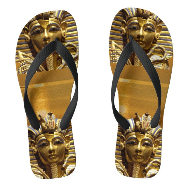 Egypt King Tut Flip Flops (Footbed)