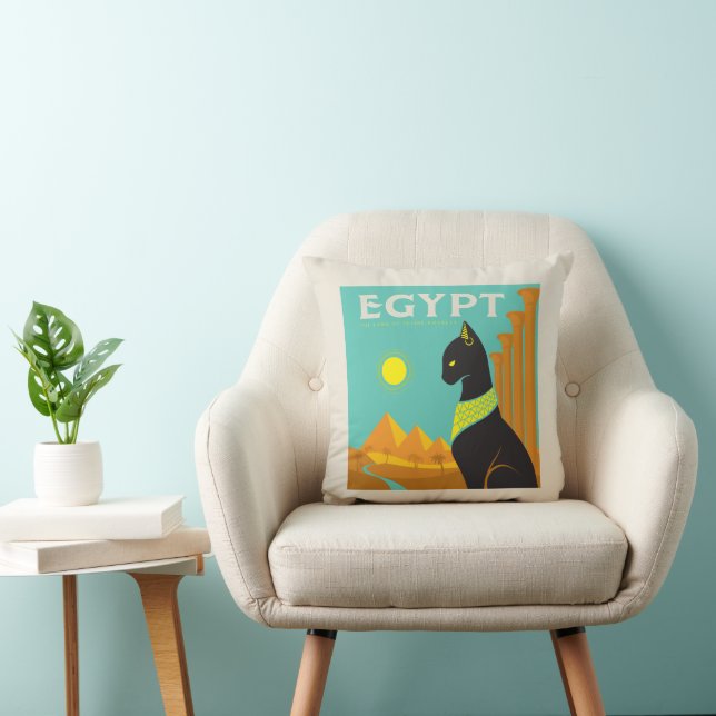 Egypt | Land of  Feline Royalty Cushion (Chair)