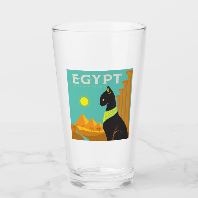 Egypt | Land of  Feline Royalty Glass (Front)
