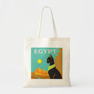 Egypt Land of Feline Royalty Tote Bag