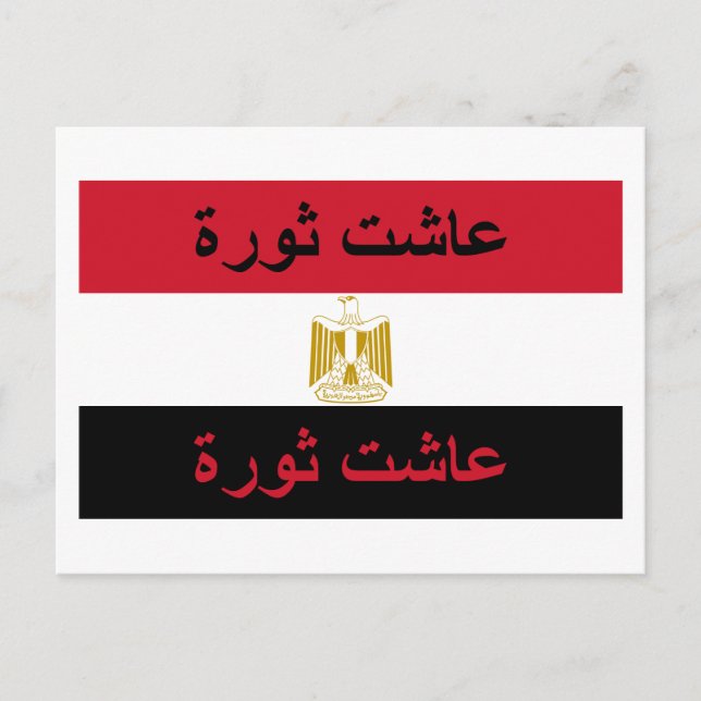 Egypt "Long Live the Revolution" Postcard (Front)