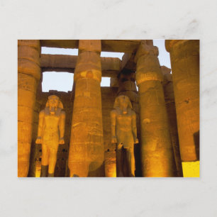 Egypt, Luxor. Karnack Temple. Postcard