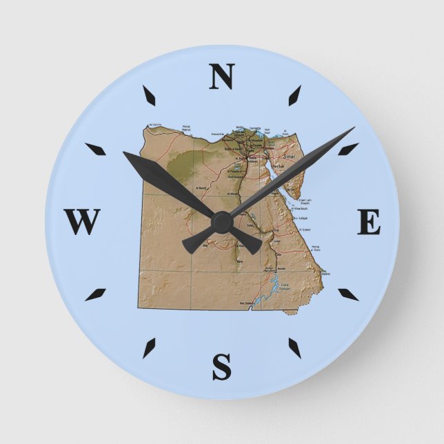 Egypt Map Clock (Front)