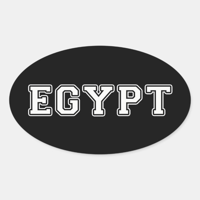 Egypt Oval Sticker (Front)