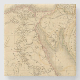 Egypt, Palestine and Arabia Map Stone Coaster
