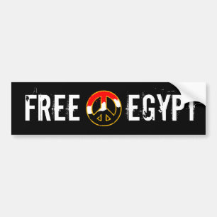 EGYPT PEACE BUMPER STICKER