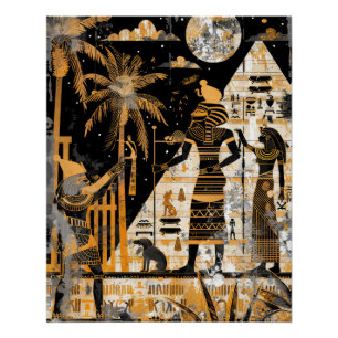 Egypt Pharaoh King Party Poster