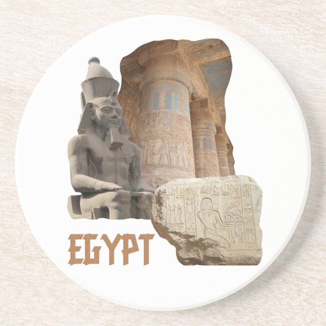 EGYPT photo collage coaster (Front)