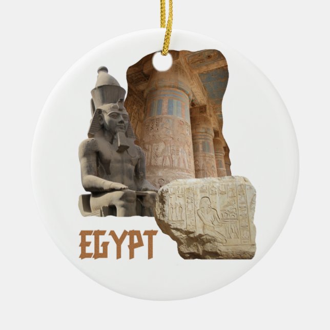 EGYPT photo collage ornament (Front)