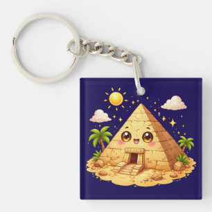 Egypt Pyramid Kawaii Keyring