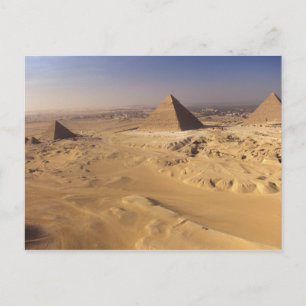 Egypt, Pyramids at Giza, Khafre, Khufu, Menkaure Postcard