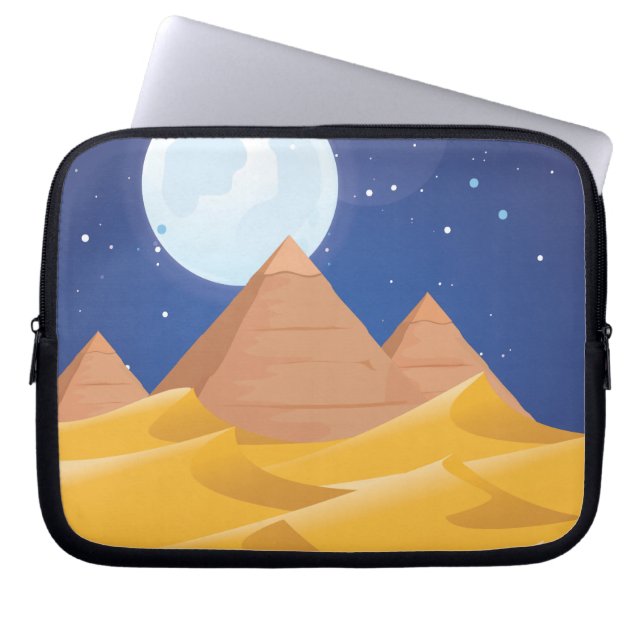 Egypt Pyramids Laptop Sleeve (Front)