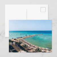 Egypt. Red Sea view. Postcard