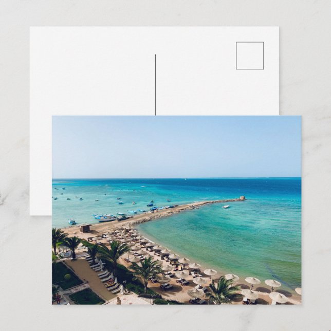 Egypt. Red Sea view. Postcard (Front/Back)