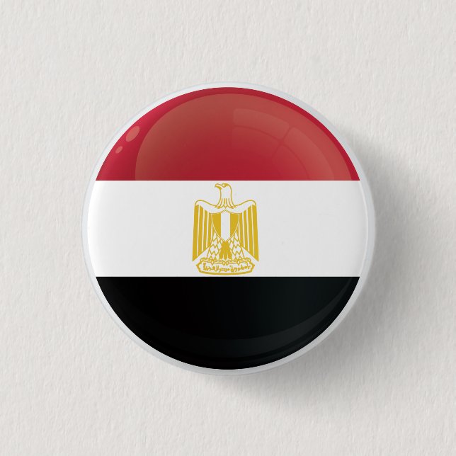 Egypt  Round Icon Flag 3 Cm Round Badge (Front)