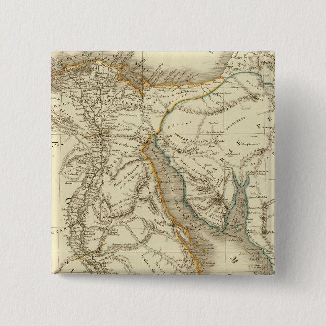 Egypt, Saudi Petree 15 Cm Square Badge (Front)