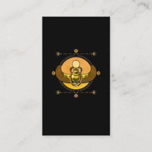 Egypt Scarab Artefact Archaeology Sacred Geometry Business Card