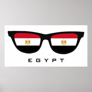 Egypt Shades custom text & colour poster