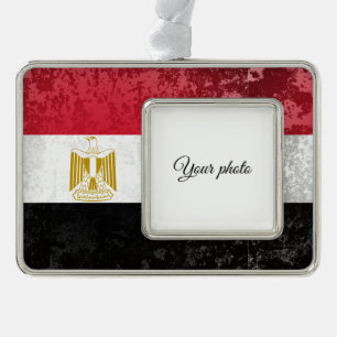 Egypt Silver Plated Framed Ornament