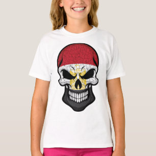 Egypt Smiling Skull Flag T-Shirt