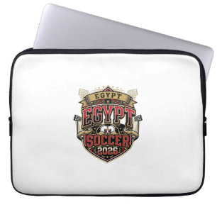 Egypt Soccer 2026 Soccer Bold Country Typography G Laptop Sleeve