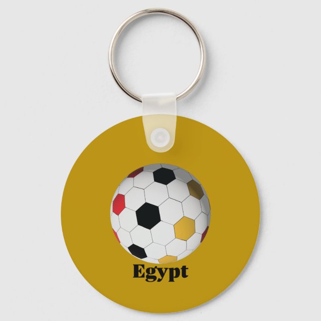 Egypt Soccer  Key Ring (Front)