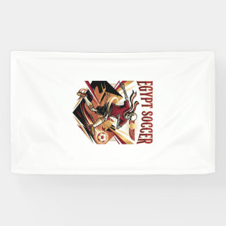 Egypt Soccer Skeleton Striker Nations Premium Spor Banner