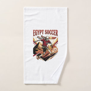 Egypt Soccer Skeleton Striker Nations Premium Spor Hand Towel