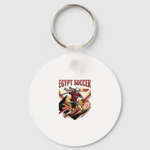 Egypt Soccer Skeleton Striker Nations Premium Spor Key Ring