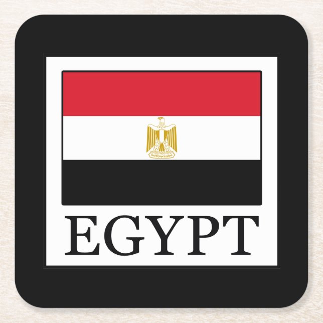 Egypt Square Paper Coaster (Front)