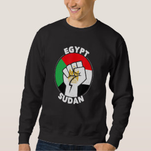 Egypt Sudan Proud Egyptian Sudanese Countries Flag Sweatshirt
