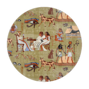 Egypt Symbols Pattern Cutting Board
