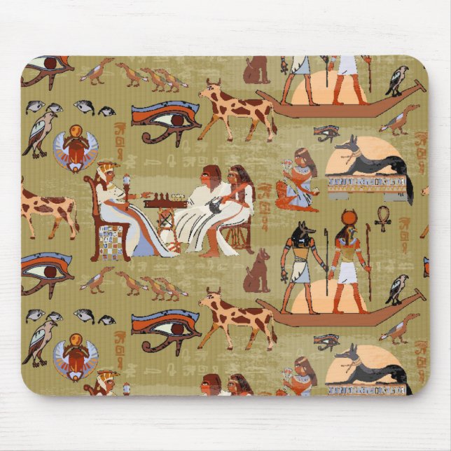 Egypt | Symbols Pattern Mouse Mat (Front)