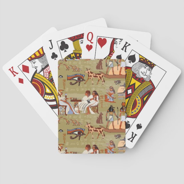 Egypt | Symbols Pattern Playing Cards (Back)