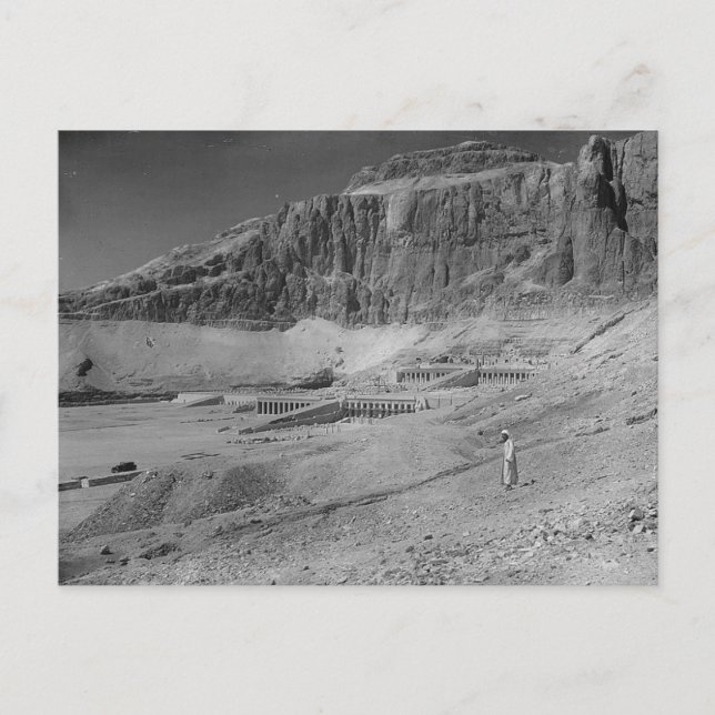 Egypt. Temple of Deir El Bahre circa 1936 Postcard (Front)