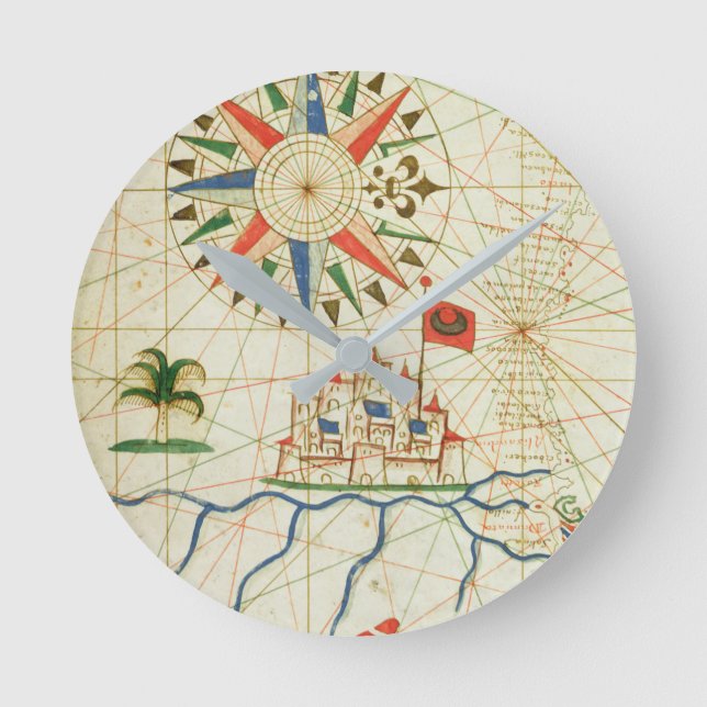 Egypt, the River Nile and Cairo Round Clock (Front)