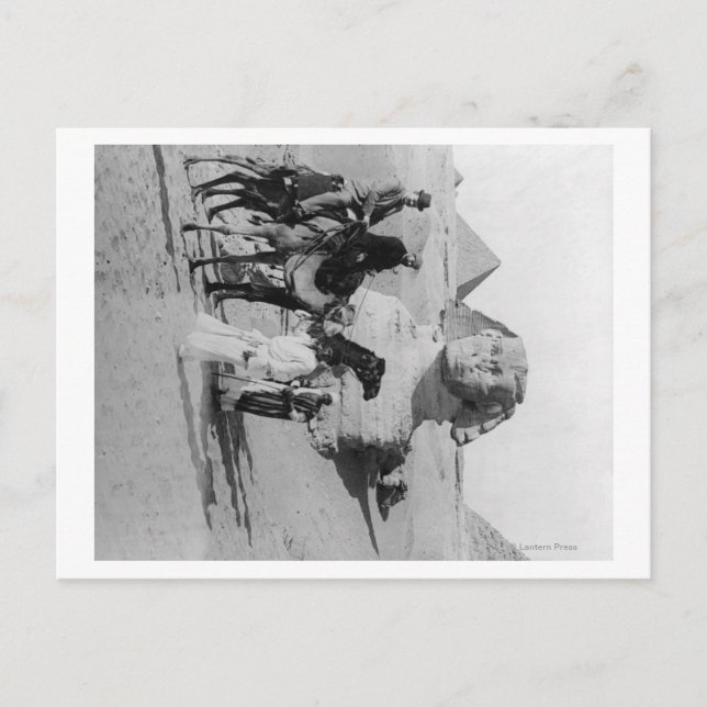 Egypt Tourists Travelling the Nile, Sphix Postcard (Front)