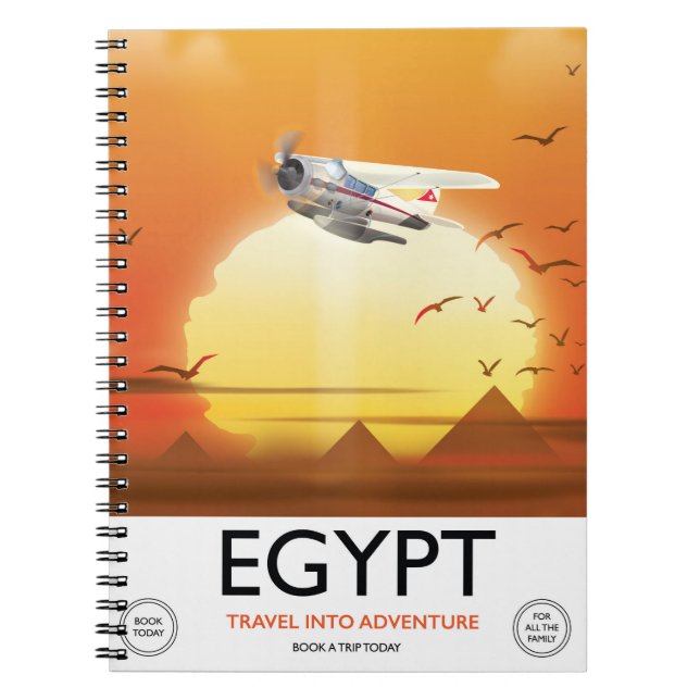Egypt "Travel into Adventure" Notebook (Front)