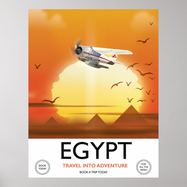 Egypt "Travel into Adventure" Poster (Front)